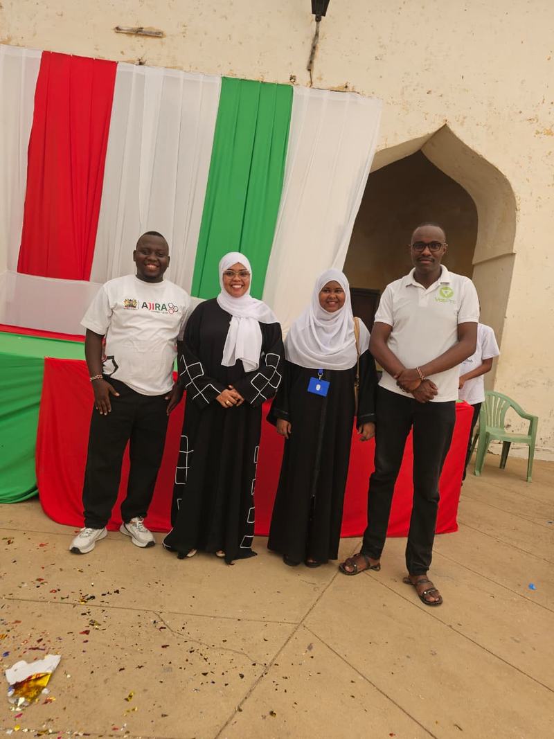 Lamu Tech Hub team with partners from Ajira